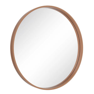 Karrina Round Mirror - Walnut