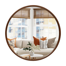Load image into Gallery viewer, Karrina Round Mirror - Walnut