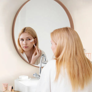 Karrina Round Mirror - Walnut