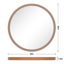 Load image into Gallery viewer, Karrina Round Mirror - Walnut