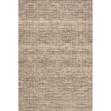 Load image into Gallery viewer, 4' x 6' Katasha Checked Wool Brown Area Rug