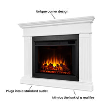 Load image into Gallery viewer, Kennedy 56" Grand CORNER Electric Fireplace by Real Flame