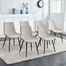 Load image into Gallery viewer, Khalaya Metal Side Chair Dining Chair (Set of 6), Warm Grey