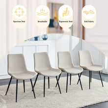 Load image into Gallery viewer, Khalaya Metal Side Chair Dining Chair (Set of 6), Warm Grey
