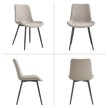 Load image into Gallery viewer, Khalaya Metal Side Chair Dining Chair (Set of 6), Warm Grey
