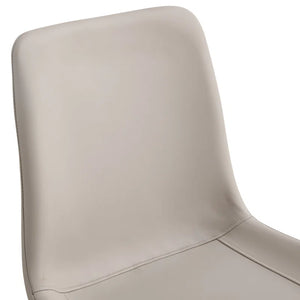 Khalaya Metal Side Chair Dining Chair (Set of 6), Warm Grey