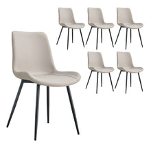 Load image into Gallery viewer, Khalaya Metal Side Chair Dining Chair (Set of 6), Warm Grey