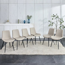 Load image into Gallery viewer, Khalaya Metal Side Chair Dining Chair (Set of 6), Warm Grey