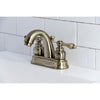 Kingston Brass Restoration 4 in. Centerset Bathroom Faucet, Antique Brass