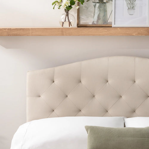 Bowen Upholstered Headboard - King/Cal King/pearl