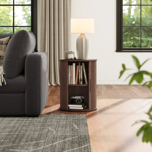 Leathia Fluted Round End Table