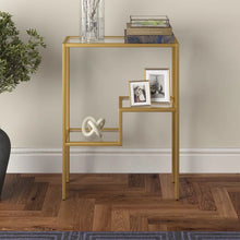 Load image into Gallery viewer, Lovett 22&#39;&#39; Glass Top Console Table, GOLD