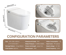 Load image into Gallery viewer, MEJE Smart Toilet , Tankless Toilet with Basic Intelligent Function, Heated Seat, Auto Flush, Foot Kicking Flush, Night Light, Flush Remote Control MJ-A5