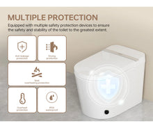 Load image into Gallery viewer, MEJE Smart Toilet , Tankless Toilet with Basic Intelligent Function, Heated Seat, Auto Flush, Foot Kicking Flush, Night Light, Flush Remote Control MJ-A5