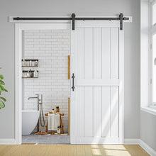 Load image into Gallery viewer, Manufactured Paneled Wood Barn Door (HARDWARE NOT INCLUDED), 30&quot; X 84&quot;
