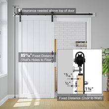Load image into Gallery viewer, Manufactured Paneled Wood Barn Door (HARDWARE NOT INCLUDED), 30&quot; X 84&quot;