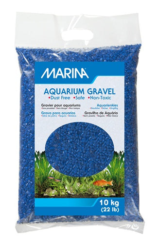 Marina Blue Decorative Aquarium Gravel - 10 kg (22 lbs)