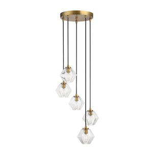 Marseille 5 - Light Dimmable Geometric Chandelier