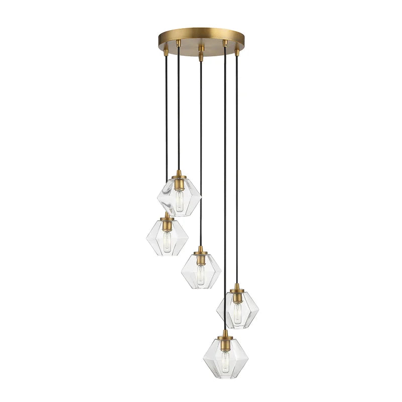 Marseille 5 - Light Dimmable Geometric Chandelier
