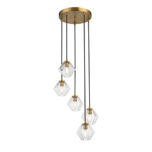 Load image into Gallery viewer, Marseille 5 - Light Dimmable Geometric Chandelier