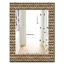 Load image into Gallery viewer, Hemp Rope Farmhouse Bathroom/Vanity Mirror
