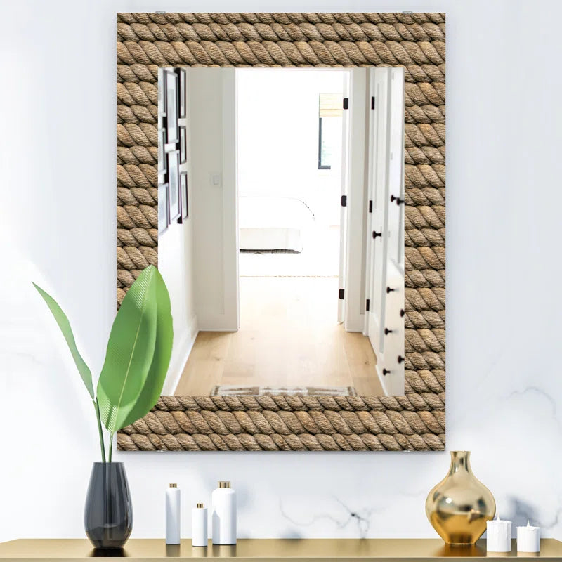 Hemp Rope Farmhouse Bathroom/Vanity Mirror