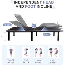 Load image into Gallery viewer, Full Size Mobley Zero Gravity Adjustable Bed with Wireless Remote