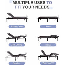 Load image into Gallery viewer, Full Size Mobley Zero Gravity Adjustable Bed with Wireless Remote