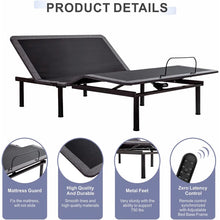 Load image into Gallery viewer, Full Size Mobley Zero Gravity Adjustable Bed with Wireless Remote