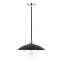 Load image into Gallery viewer, Matte Black/Polished Nickel Morine 1 - Light Single Pendant