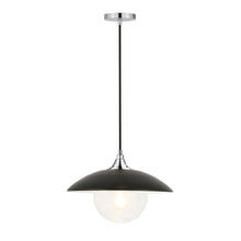 Load image into Gallery viewer, Matte Black/Polished Nickel Morine 1 - Light Single Pendant