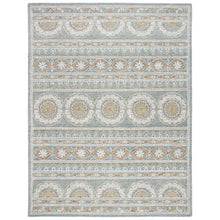Load image into Gallery viewer, 9' x 12' Muhtar Hand Tufted Wool/Cotton Floral Rug in Ivory/Grey