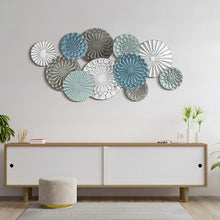 Load image into Gallery viewer, Multi-Colour Metal Abstract Flower Wall Decor