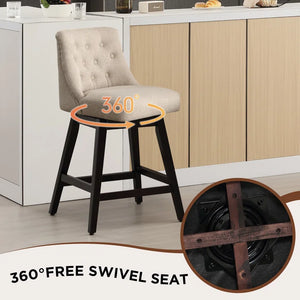 Muneesa Swivel Counter Stools (Set of 2)