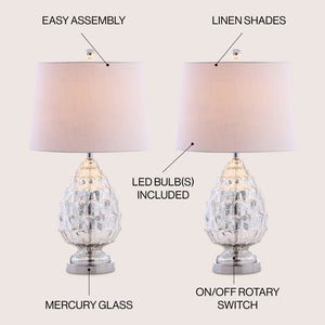 Mutchler Glass Table Lamp (Set of 2)