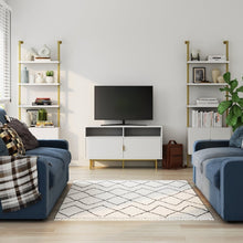 Load image into Gallery viewer, 44&quot; Nathan James Jacklyn Contemporary TV Stand with Fluted Door Storage