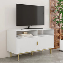 Load image into Gallery viewer, 44&quot; Nathan James Jacklyn Contemporary TV Stand with Fluted Door Storage