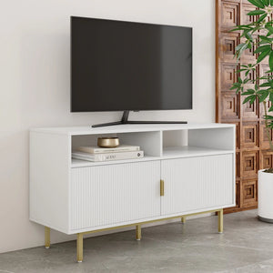 44" Nathan James Jacklyn Contemporary TV Stand with Fluted Door Storage