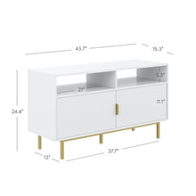 Load image into Gallery viewer, 44&quot; Nathan James Jacklyn Contemporary TV Stand with Fluted Door Storage