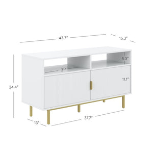 44" Nathan James Jacklyn Contemporary TV Stand with Fluted Door Storage