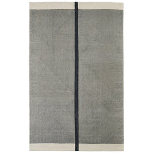 5' x 8' Nio Architectural Mid-Century Modern, Gray / Black