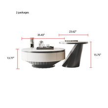 Load image into Gallery viewer, Nesting Coffee Table With Storage – Rock Tabletop Heat-Resistant &amp; Wear-Resistant
