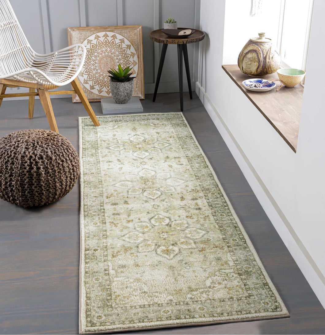 2'7'' x 7'7'' Noe Machine Woven Oriental Area Rug