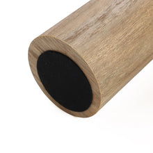 Load image into Gallery viewer, Oak Finish Manufactured Wood Round Side Table with 3 Pillar Legs