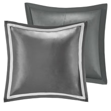 Load image into Gallery viewer, Odette Jacquard 8 Piece Comforter Set, CAL KING / SILVER