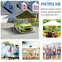 Load image into Gallery viewer, Outsunny 10'x20' Carport Heavy Duty Galvanized Car Canopy with Included Anchor Kit, 3 Reinforced Steel Cables, Grey