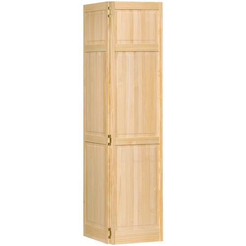 Panelled Wood Unfinished Bi-Fold Door