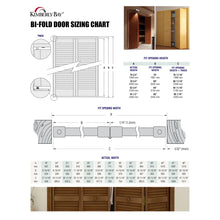 Load image into Gallery viewer, Panelled Wood Unfinished Bi-Fold Door
