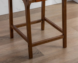 24" Pangita Solid Wood Counter Stools (Set of 2)