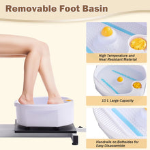 Load image into Gallery viewer, Pedicure Chair With Massage Foot Bath, 360 Degree Swivel Foot Spa Chair, Grey